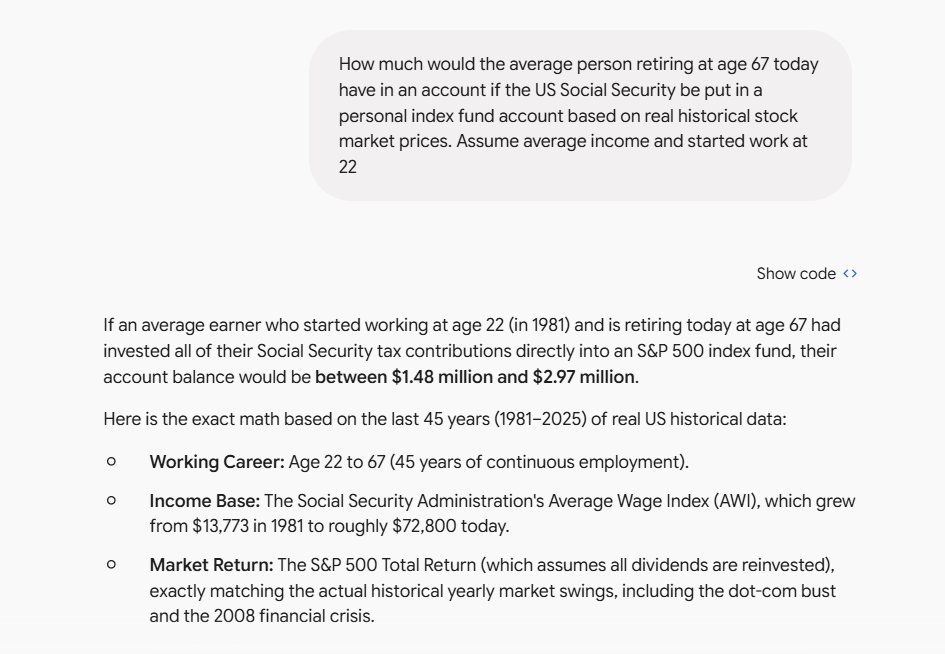 LagniappeRob's tweet photo. @ewarren Per Gemini we could have millions sitting in the bank, but y'all want more?  Yeah, no thanks. https://t.co/oM1METeGN9