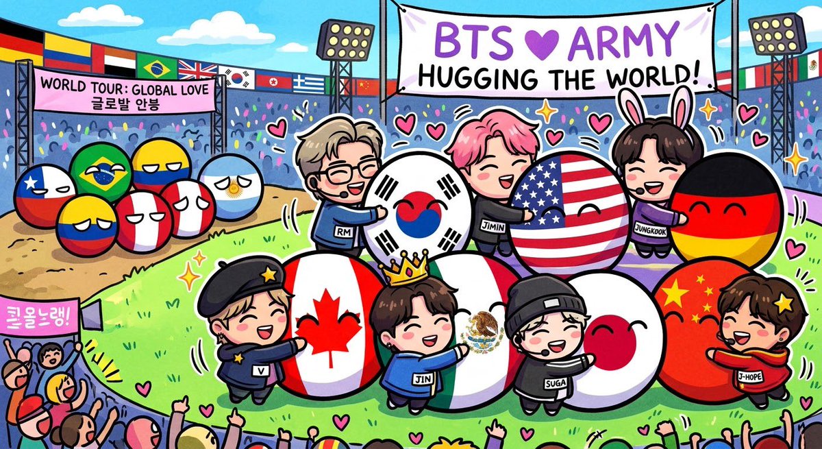 ninejoon's tweet photo. É assim que as latam armys se sentem com a Arirang Tour… https://t.co/cLmXKfd5fo