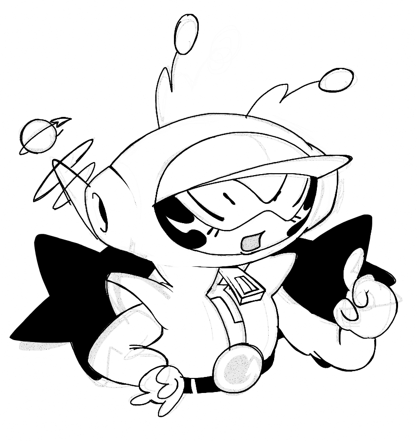 Orbity01's tweet photo. Had to draw this pose (it’s a bit rushed sorry) https://t.co/iv3fQXlKOf