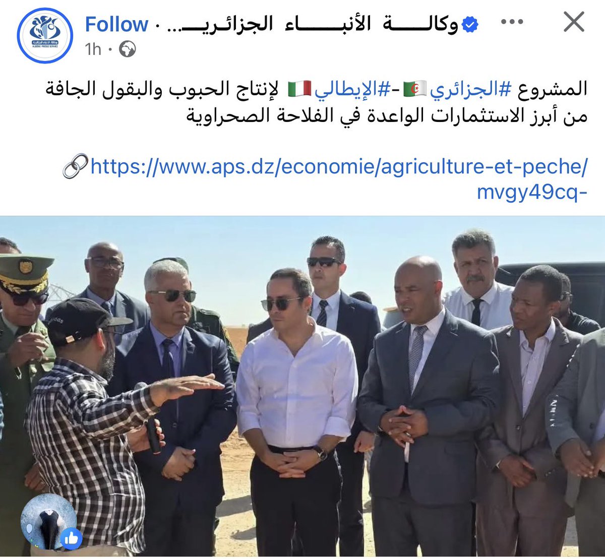 bellmolamine's tweet photo. من المشروع الجزائري الإيطالي لإنتاج الحبوب والبقول الجافة إلى مشروع «بلدنا الجزائر» لإنتاج الحليب المجفف، مشاريع ضخمة تتقدم على أرض الواقع وتؤسس لمرحلة جديدة عنوانها استغلال الإمكانات الهائلة للجنوب، تعزيز الأمن الغذائي، وصولا إلى جعل الجزائر قوة زراعية وغذائية

#الجزائر https://t.co/bIkd5XoMI5
