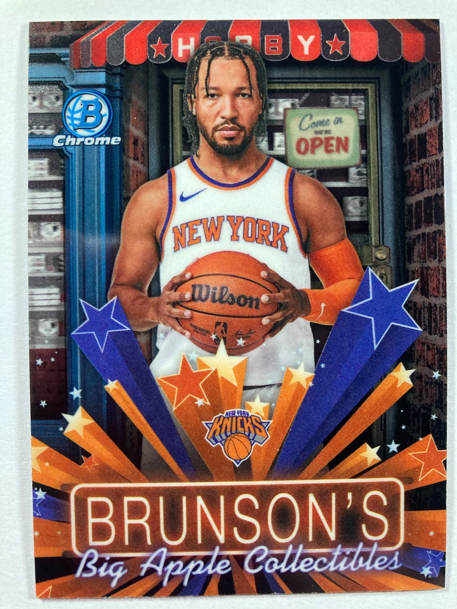 1218Sports's tweet photo. 🎁Appreciation Day Giveaway🎁

Winner Announced Friday

🔥Jalen Brunson Bowman Chrome Hobby Stars

To enter
1. Follow
2. Repost
3. Like https://t.co/4hD6e1BoFx