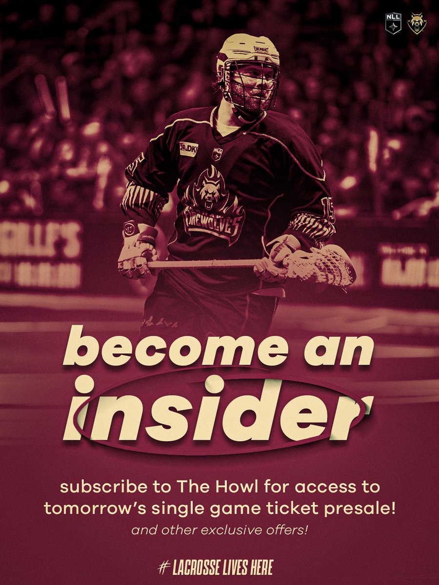 FireWolvesNLL's tweet photo. Get your tickets before the rest of the pack🐺🎟️

Be first in line for the best seats in the Den, plus exclusive offers all season long‼️

🔗 https://t.co/GaGiW0SK6C

#lacrosseliveshere https://t.co/rsMSdSyyOc