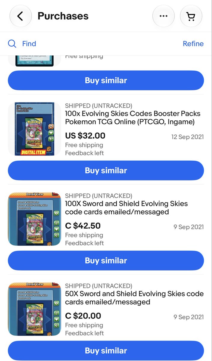 SwiperMonkey's tweet photo. @Dantheman7513 You’re way too late for that. They used to be a huge thing in the original ptcg game, but ptcg live killed the market for them. 

You can no longer publicly trade cards or packs on live, and cards are way more accessible. 

Here’s how much I used to pay back in the 2021. https://t.co/sFIE3NNOy2