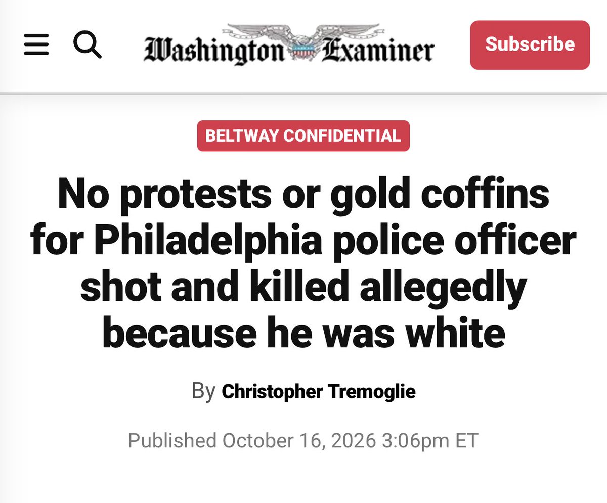 chriswtremo's tweet photo. There were no gold coffins for Philadelphia Police Officer Shane Seiber.

There were no condemnations of racism or calls for a racial reckoning after the black man who shot and killed him said he did so because Seiber was white. 

READ: https://t.co/kyH0QLCkzZ https://t.co/w90o08Fgo8