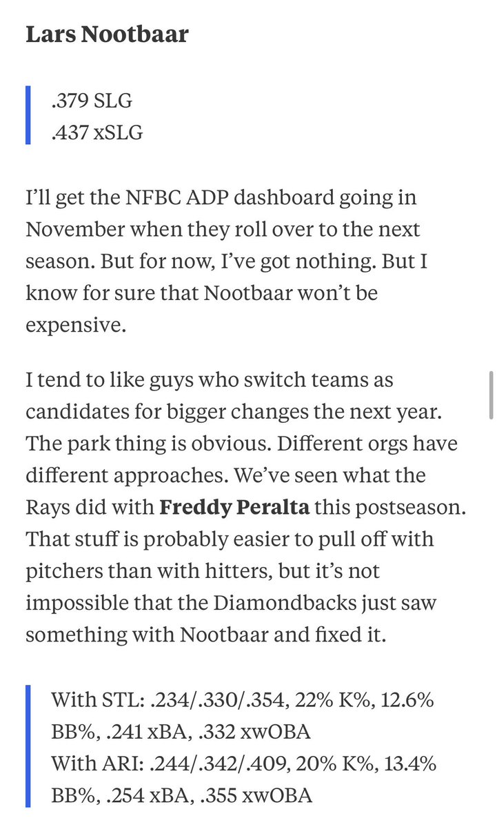 JonPgh's tweet photo. Found my first 2027 breakout pick: Lars Nootbaar https://t.co/s1K6Htlb4s