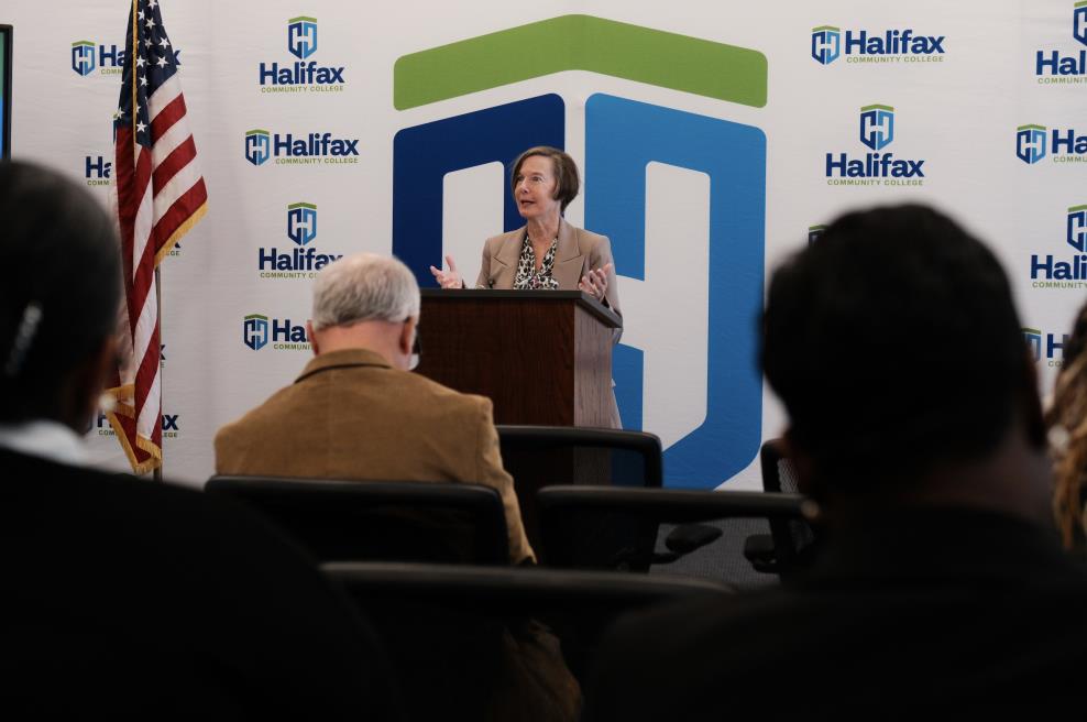halifaxcc's tweet photo. HCC was honored to welcome Lt. Gov. Rachel Hunt today as part of her Future-Ready Community College Tour! Thank you for visiting our campus, exploring our programs, &amp; recognizing the vital role community colleges play in student success &amp; workforce development!

#FutureReadyNC https://t.co/FqdLzWyG6I