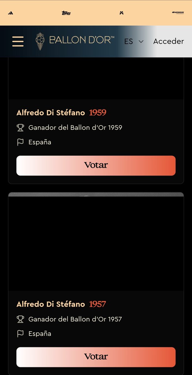 kamus831's tweet photo. En la página del balon de oro te dan la razón en lo de Di Stefano. 
@alvaro_velasco https://t.co/aFCZLhOSrR