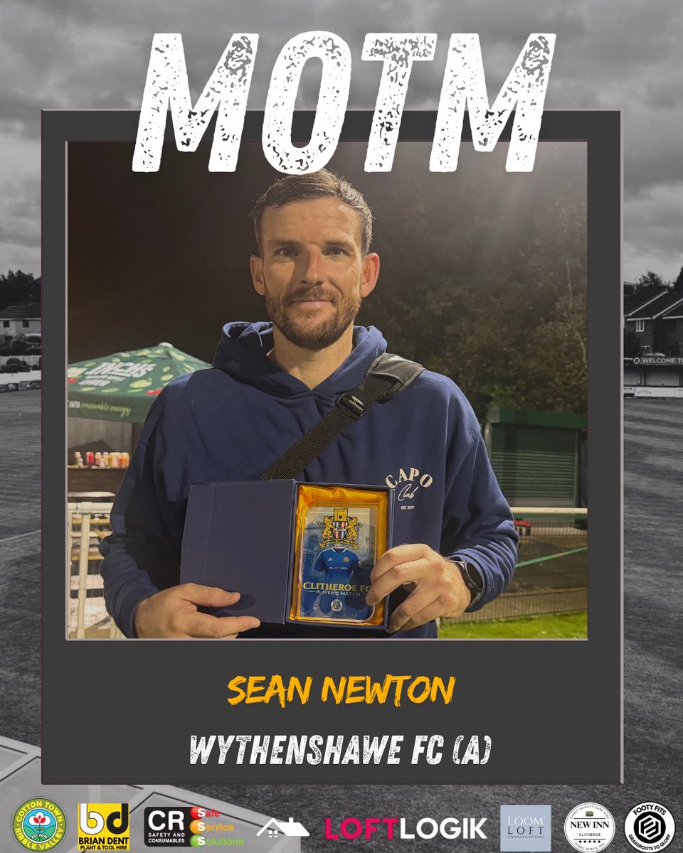 ClitheroeFC's tweet photo. After an immense display on the back line, Sean Newton takes your Man of the Match this evening! 

Award provided by awards partner Footy Fits - Grassroots Gifts &amp; Awards. 

#Letsgoreds! https://t.co/qfVPxa304m
