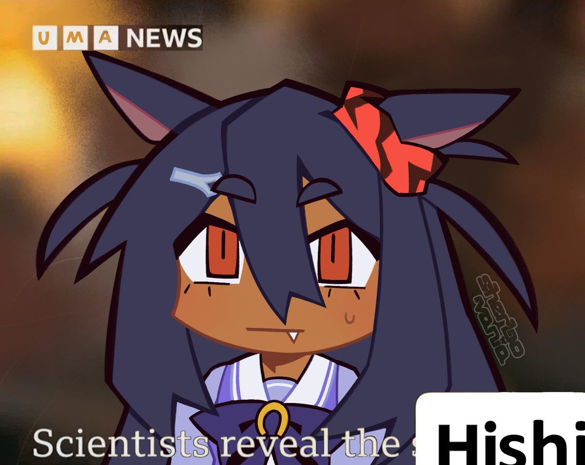 sherbovania's tweet photo. scientists reveal the Hishi #ウマ娘ᅠ  #umamusumeᅠ https://t.co/s9x5TTGq7Z