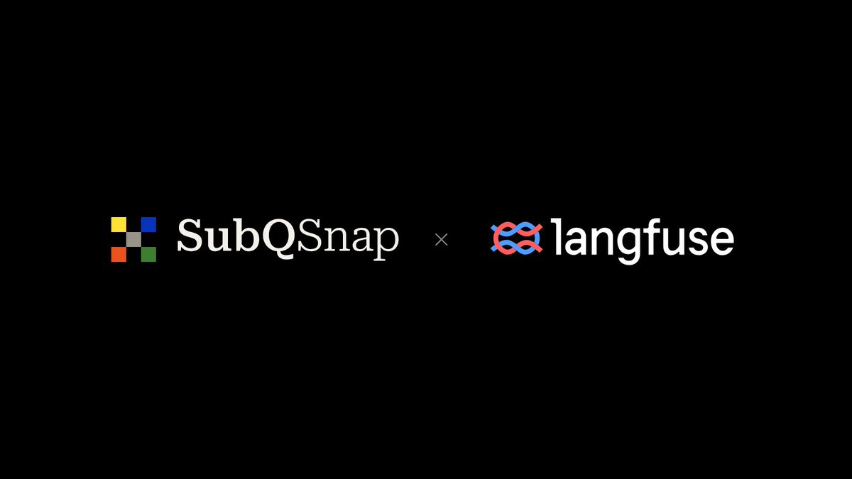 subquadratic's tweet photo. SubQ Snap is now available in @langfuse. 

Model ID: subq-snap-preview

https://t.co/UmbD86ZmKj https://t.co/Z5brLjE3XR