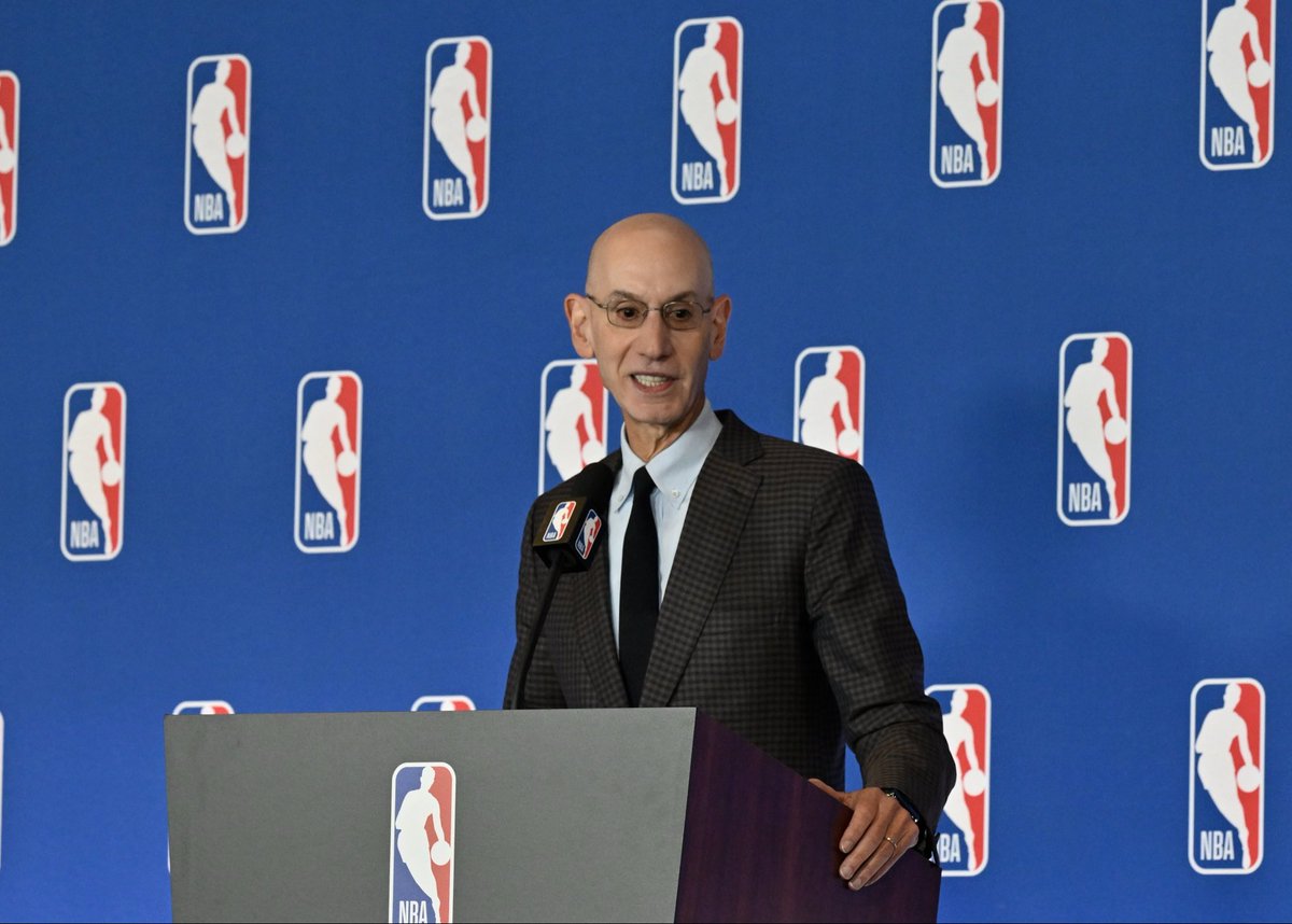 ComplexBets's tweet photo. “Our view is we’d much rather have regulated transparent sports betting than illegal underground sports betting.”

—NBA Commissioner Adam Silver

(H/t Pat McAfee Show, 📸: Getty) https://t.co/4LMi6uZfmV