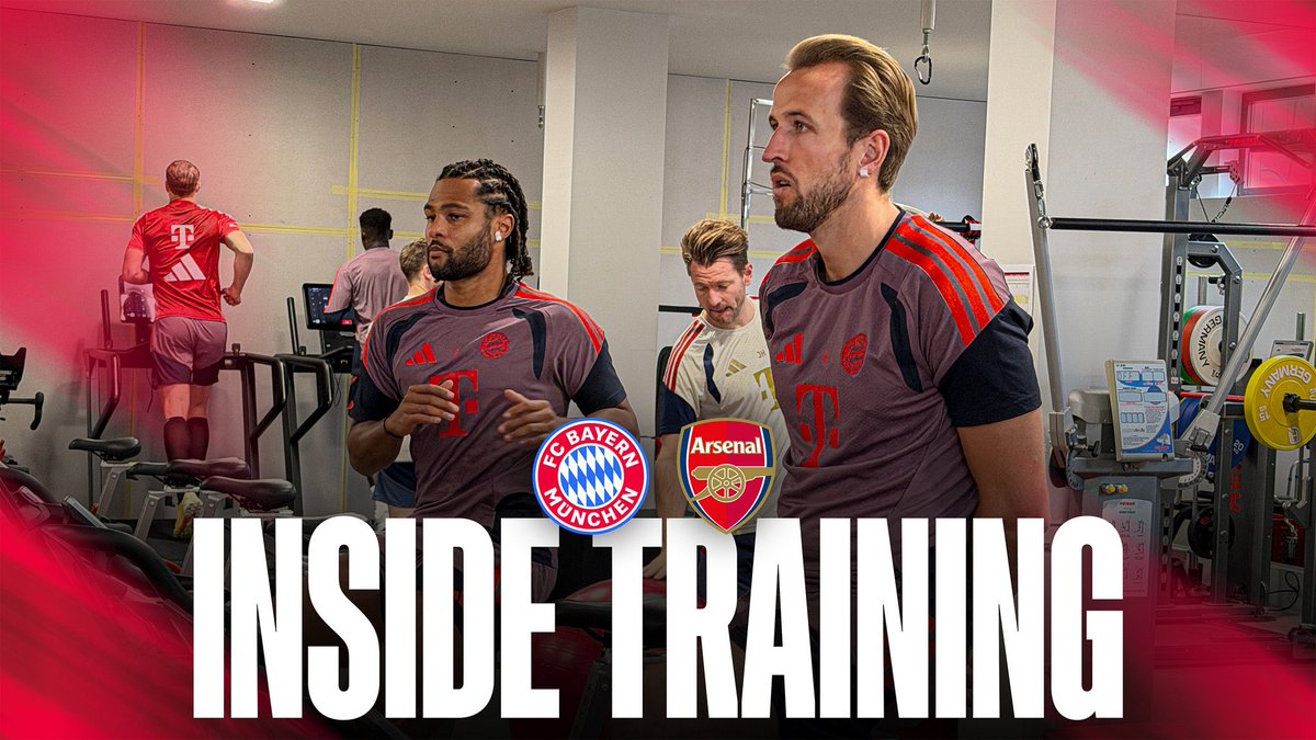 FCBayernEN's tweet photo. Final preparations 👊 

🎥 Inside Training: https://t.co/a0F1KAnjFB 🔴⚪ https://t.co/2OO6ZTyK3k