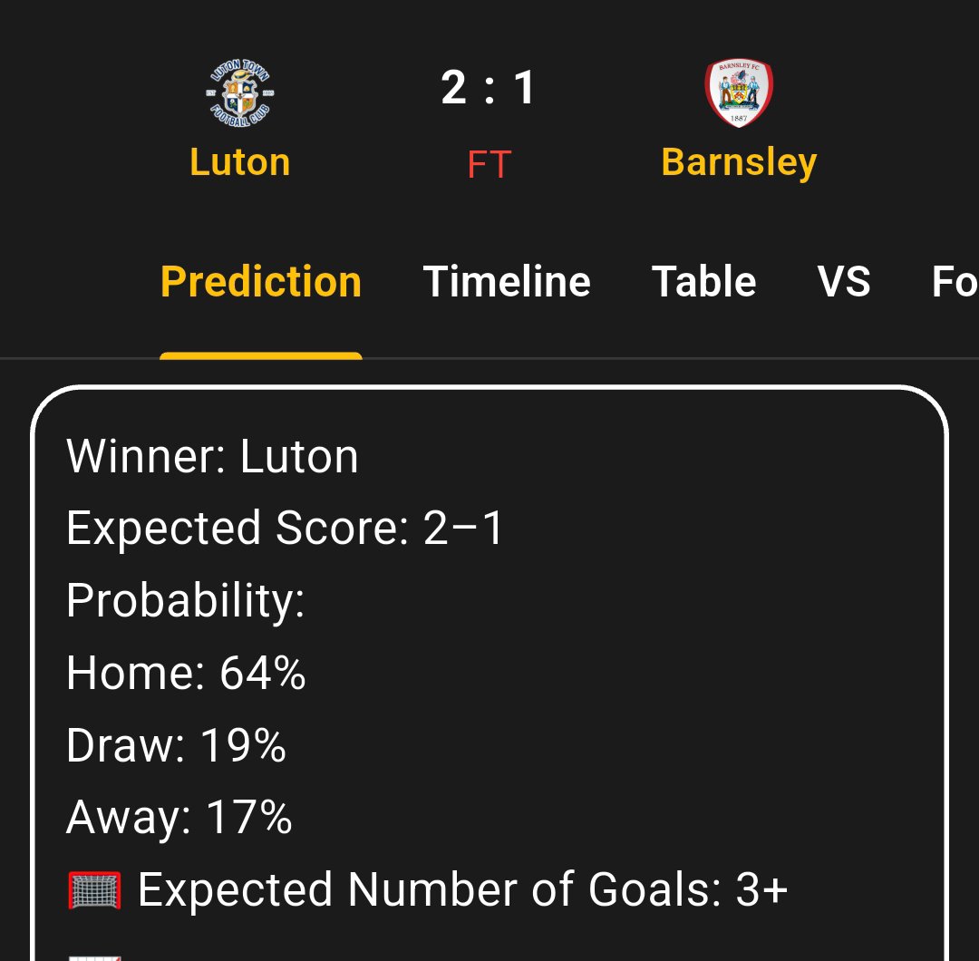 optitipapp's tweet photo. 🏌️Exactly as we predicted 🎯
#England
#LeagueOne
#Luton
#Barnsley https://t.co/csVb1qzLWt