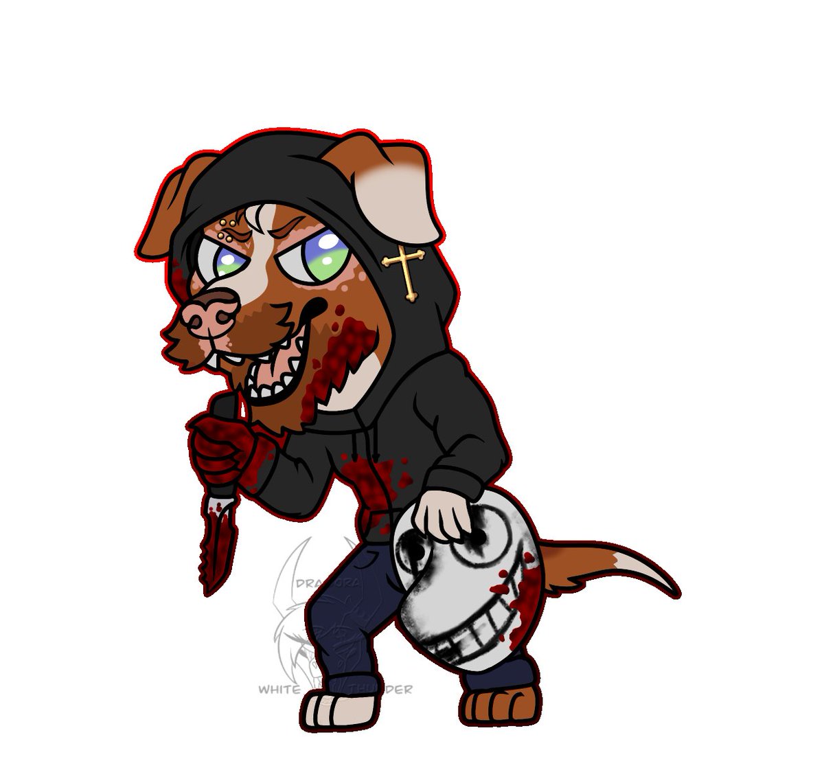 XPholey's tweet photo. Tis the season!

Or something like that. Look how evil he is. LOOK. LOOK HOW EVIL HE IS. 

🎨 by @DragoraWt ! https://t.co/TQ7yN2KrM6