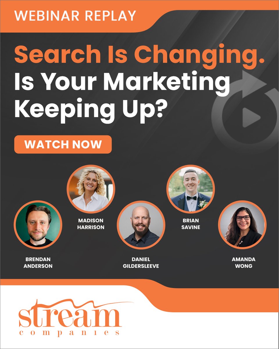 StreamCompanies's tweet photo. Search is changing. Is your marketing keeping up?

From AI-powered search to zero-click results, discover what SEO, AEO, and GEO mean for your strategy in our latest webinar.

Watch: https://t.co/6xem32qliV https://t.co/ZkhwhFlMuz