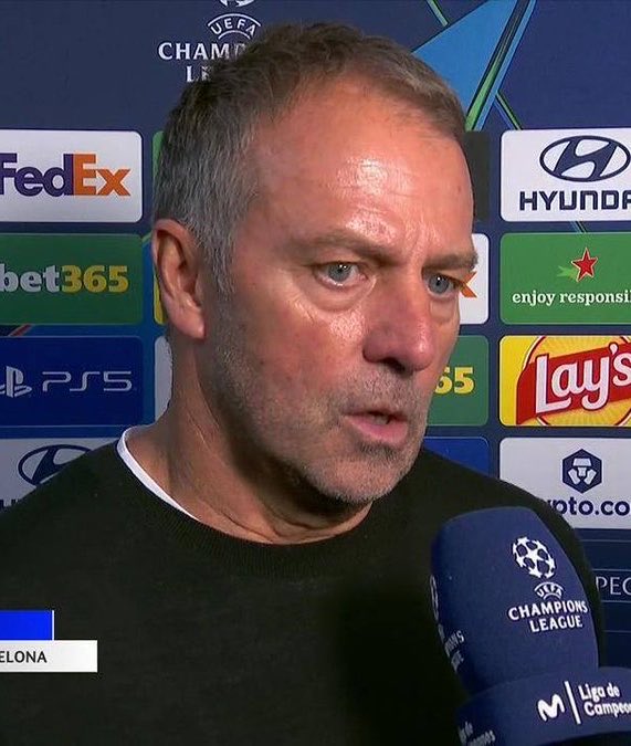 paupecf's tweet photo. 💣🚨 | HANSI FLICK, TRAS LA DERROTA ANTE EL PSG

🗣️ «El PSG ha demostrado ser mejor equipo que nosotros»

🗣️ «Por momentos les hemos plantado cara, pero, a pesar del gran esfuerzo de Joan García y Ferran Torres por evitar que nos ganasen, no ha podido ser» https://t.co/yuz47jdmoR