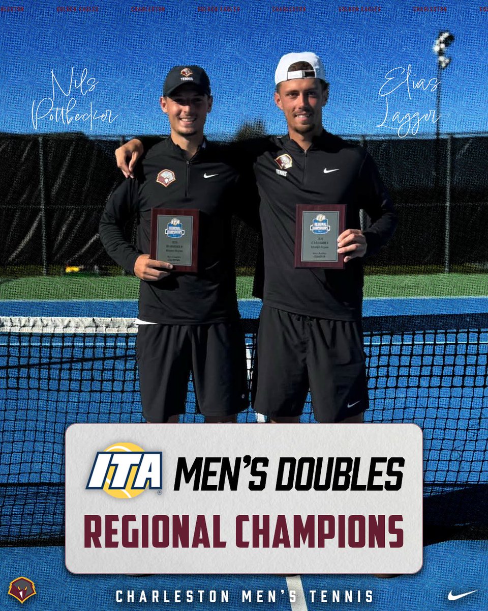 ucwv_athletics's tweet photo. 🎾 Men’s Tennis is bringing home some hardware from Bloomsburg! 🔥🏆

Nils Pottbecker was crowned the ITA’s Men’s Singles Regional Champion, and he teamed up with Elias Lagger to capture the ITA’s Men’s Doubles Regional Championship! 💪

#WingsUp https://t.co/CvMfHEARPZ