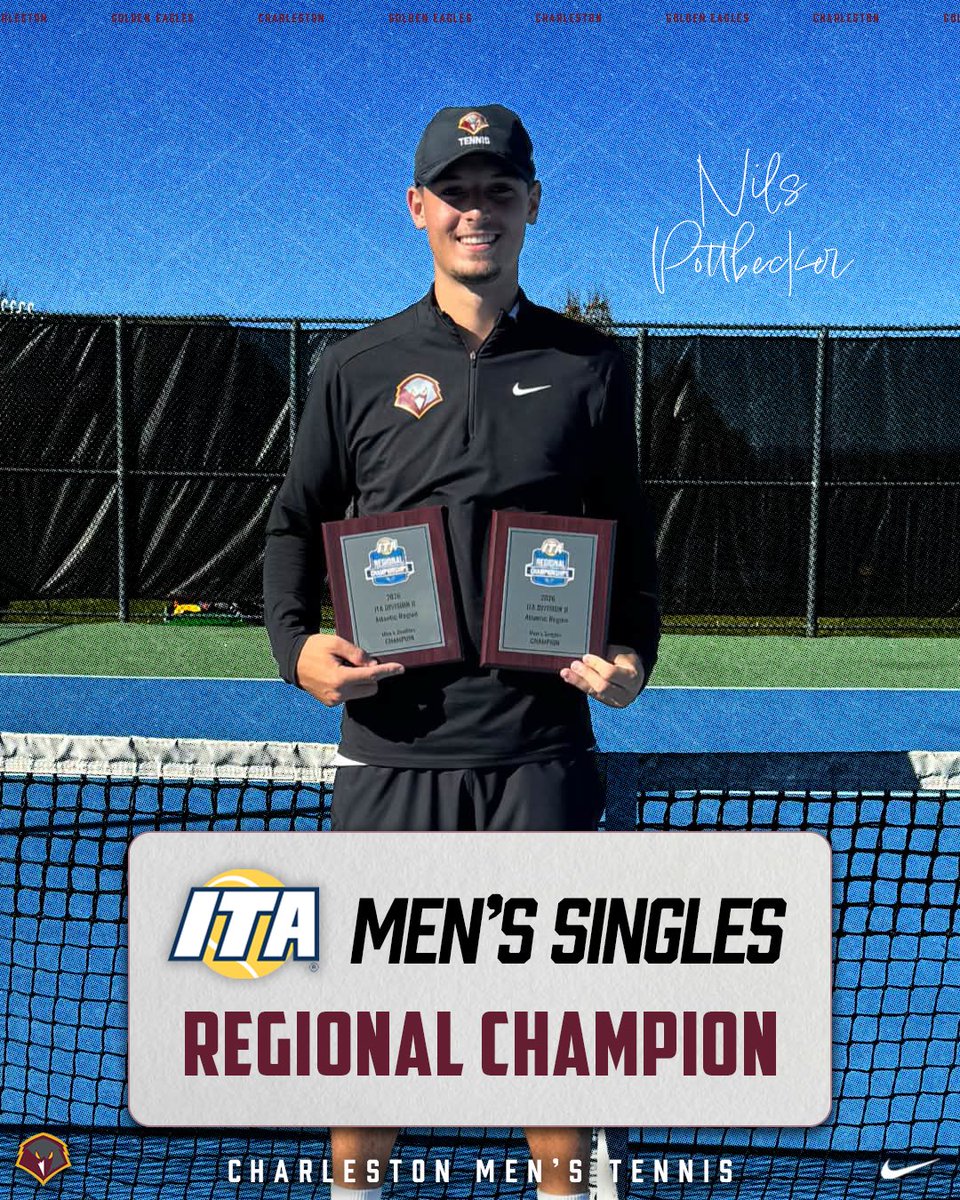 ucwv_athletics's tweet photo. 🎾 Men’s Tennis is bringing home some hardware from Bloomsburg! 🔥🏆

Nils Pottbecker was crowned the ITA’s Men’s Singles Regional Champion, and he teamed up with Elias Lagger to capture the ITA’s Men’s Doubles Regional Championship! 💪

#WingsUp https://t.co/CvMfHEARPZ