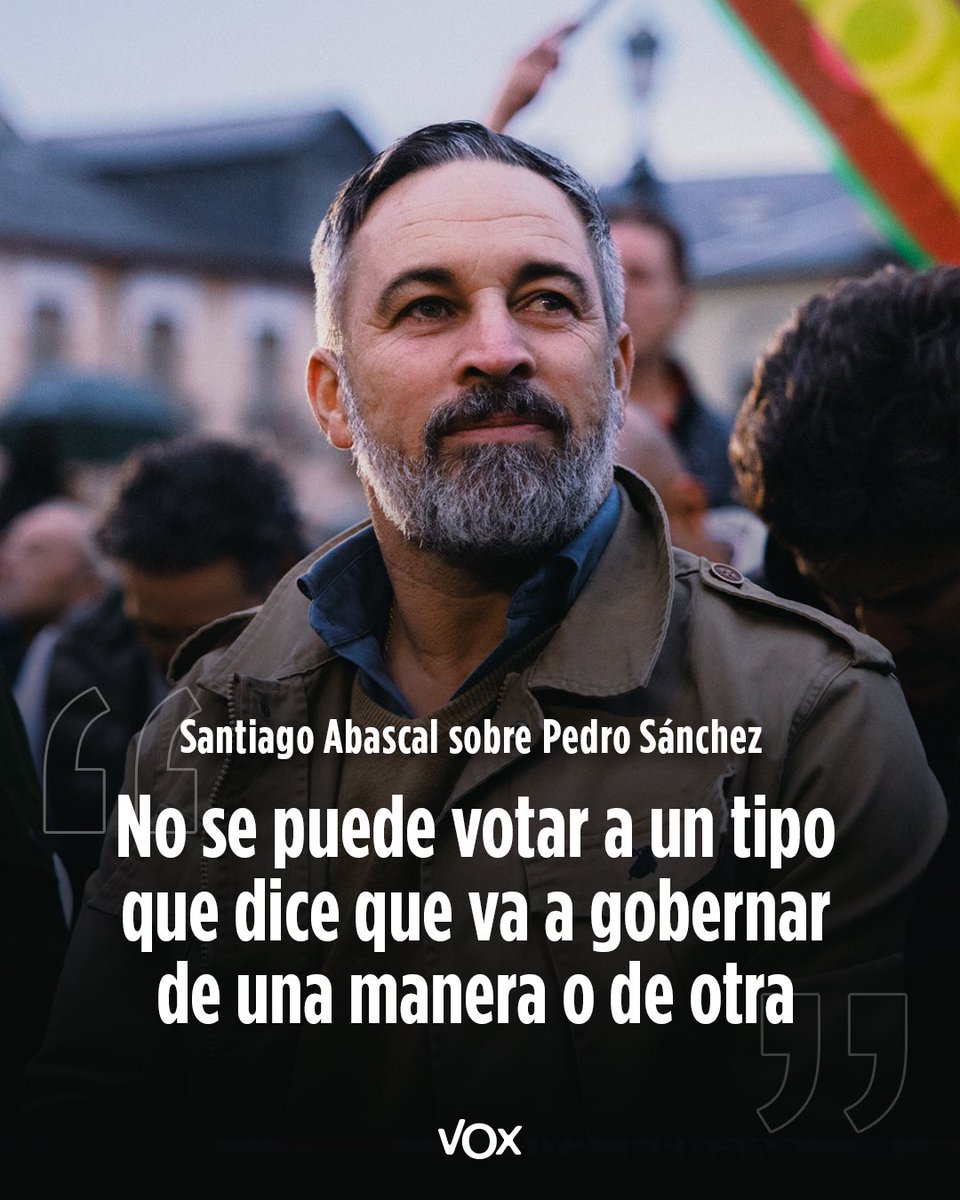 vox_es's tweet photo. No se puede votar a Sánchez. https://t.co/luf9MvswAv