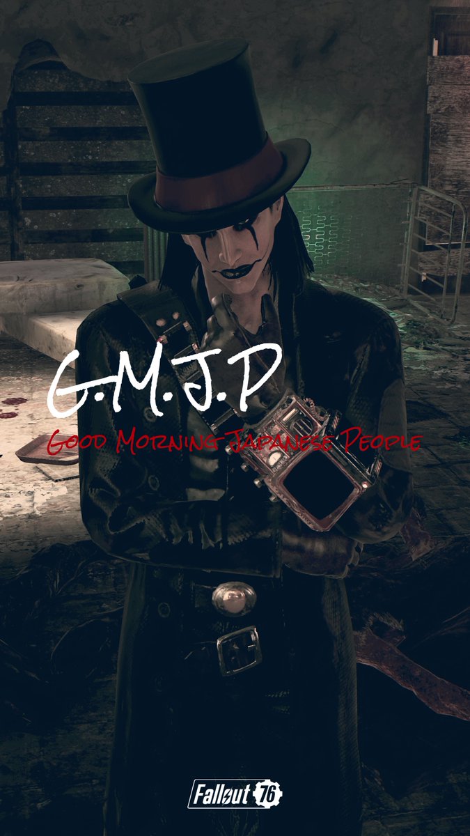 lynch_MRMN921's tweet photo. Good Morning Japanese People

#GMJPFO76 #Fallout76 https://t.co/dTN2hJ5HGC