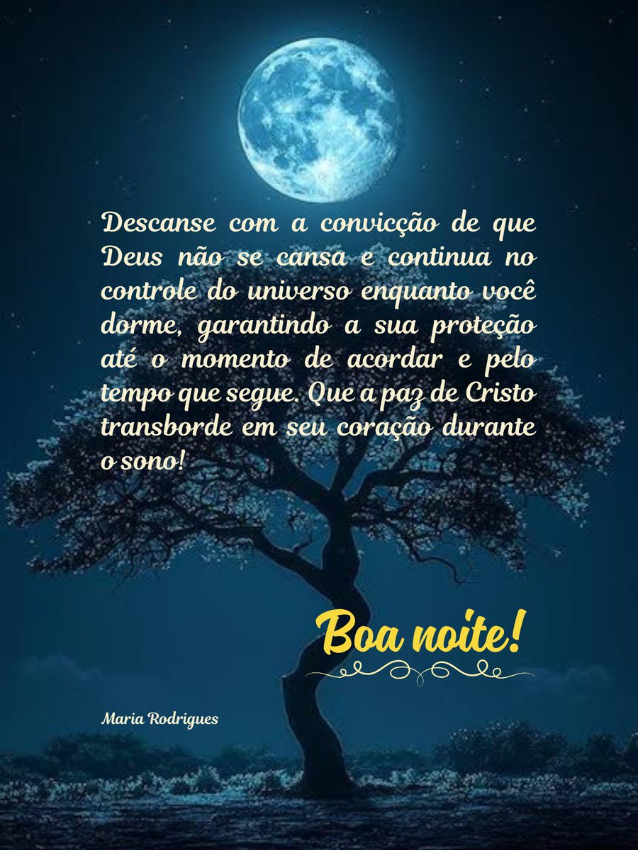 7MariaRodrigues's tweet photo. #boanoite #descanso #deusnocontrole #pazdecristo https://t.co/ZbABAH7Ypd