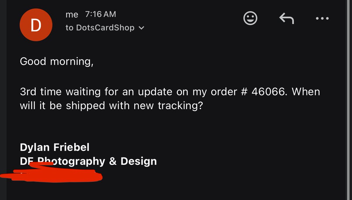 TheFriebster's tweet photo. Well this was a lie. 5:23pm my time (4:23pm his time) &amp; no response. Do better. Still 3 days since it would be “sent out” and that’s the 3rd time I’ve heard it. https://t.co/jQarqsFlnT