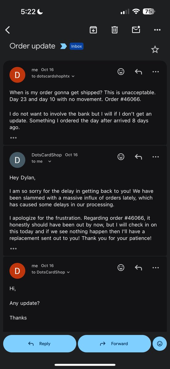 TheFriebster's tweet photo. Well this was a lie. 5:23pm my time (4:23pm his time) &amp; no response. Do better. Still 3 days since it would be “sent out” and that’s the 3rd time I’ve heard it. https://t.co/jQarqsFlnT