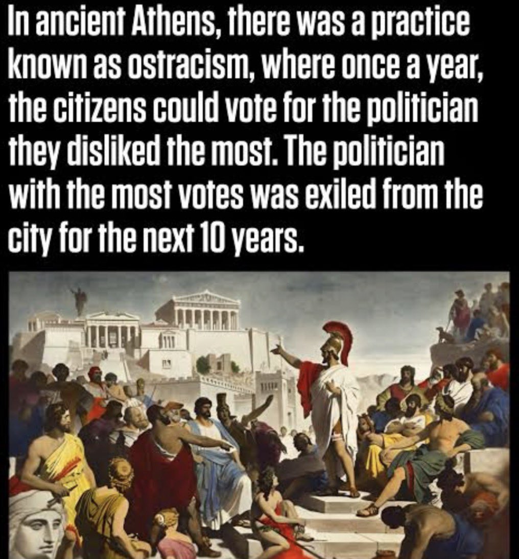 HelloStephano's tweet photo. Ancient Greek ostracism: last year it should have been Pierre Poilievre. This year it should be Danielle Smith. https://t.co/pHDNV7raSW