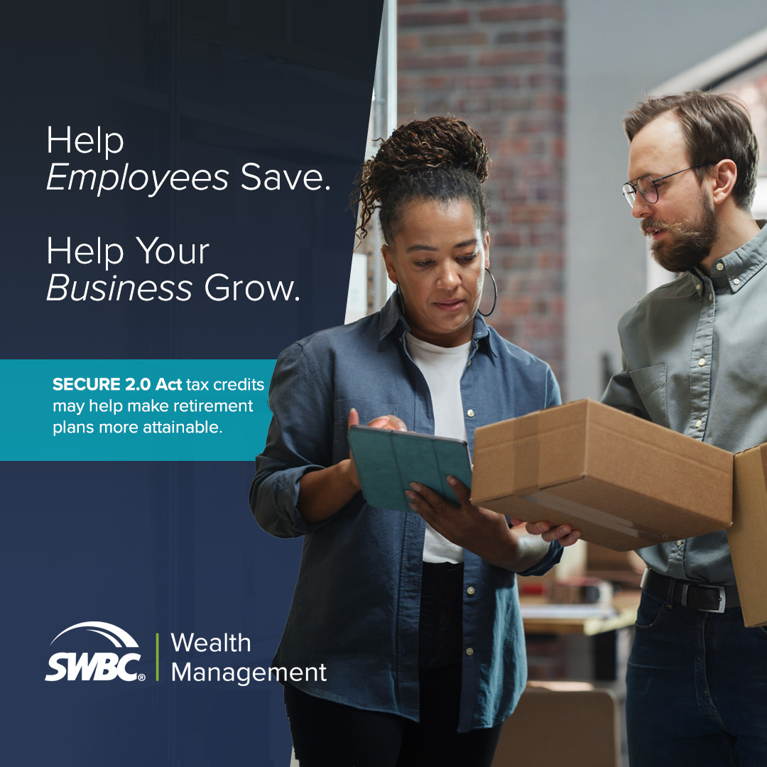 SWBCServices's tweet photo. The SECURE 2.0 Act created tax incentives that may help eligible small employers reduce the cost of offering a retirement plan.

Learn about startup credits, employer contribution credits, and more. https://t.co/5cZlh8YObB

#SECURE20Act #SmallBusiness #401k #RetirementPlanning https://t.co/OfhK9rLuTx