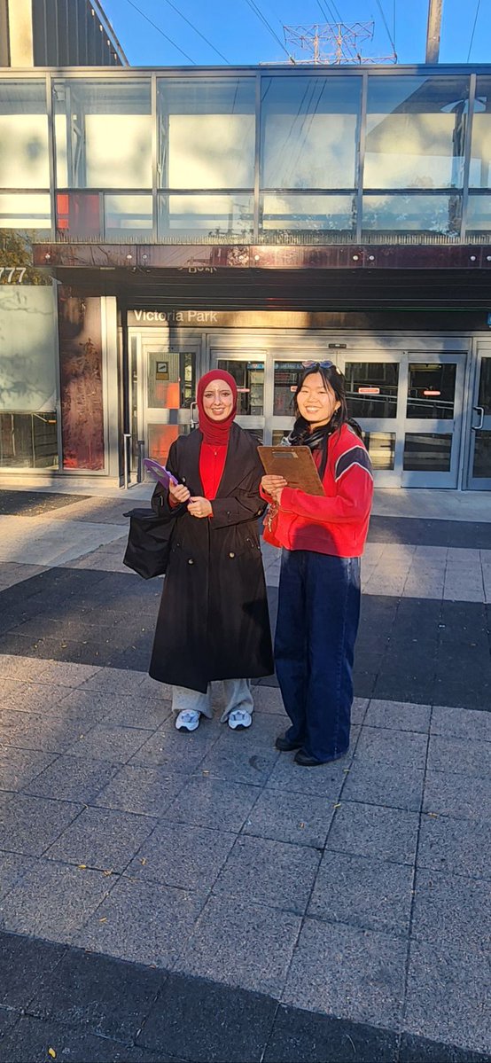 TOenviro's tweet photo. TEA's team is at Victoria Park Station letting voters know where their municipal election candidates stand on climate action.

Find out for yourself: https://t.co/2cUjXklbVR https://t.co/V2s5rHlVXO