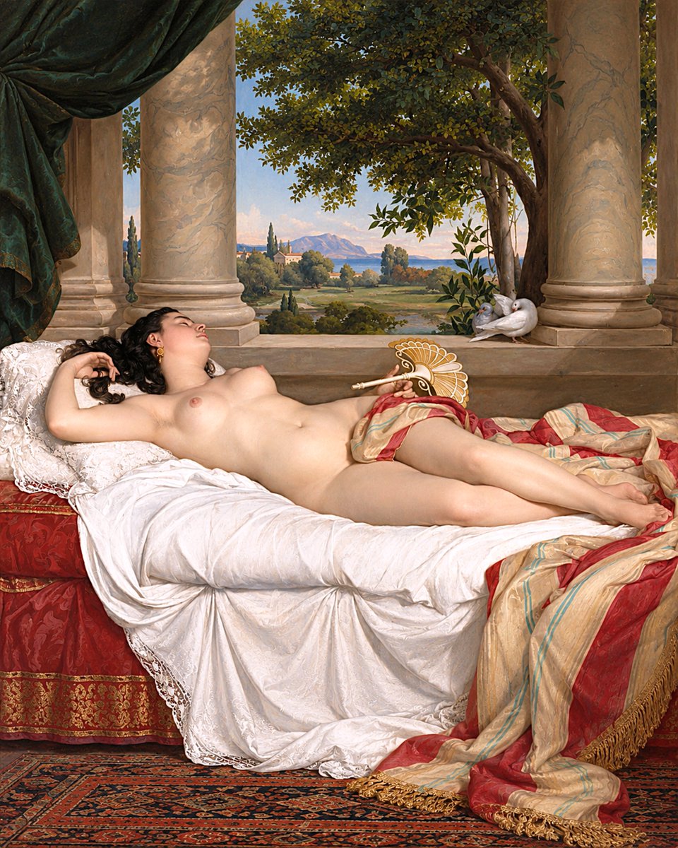 AlexandraSoro's tweet photo. 🖌️🌹

"Roman Woman Sleeping" (1859) 
By Félix Auguste Clément. 🖌️🌹
French painter. (1826–1888)
Oil on canvas. https://t.co/TvGnNPbPje