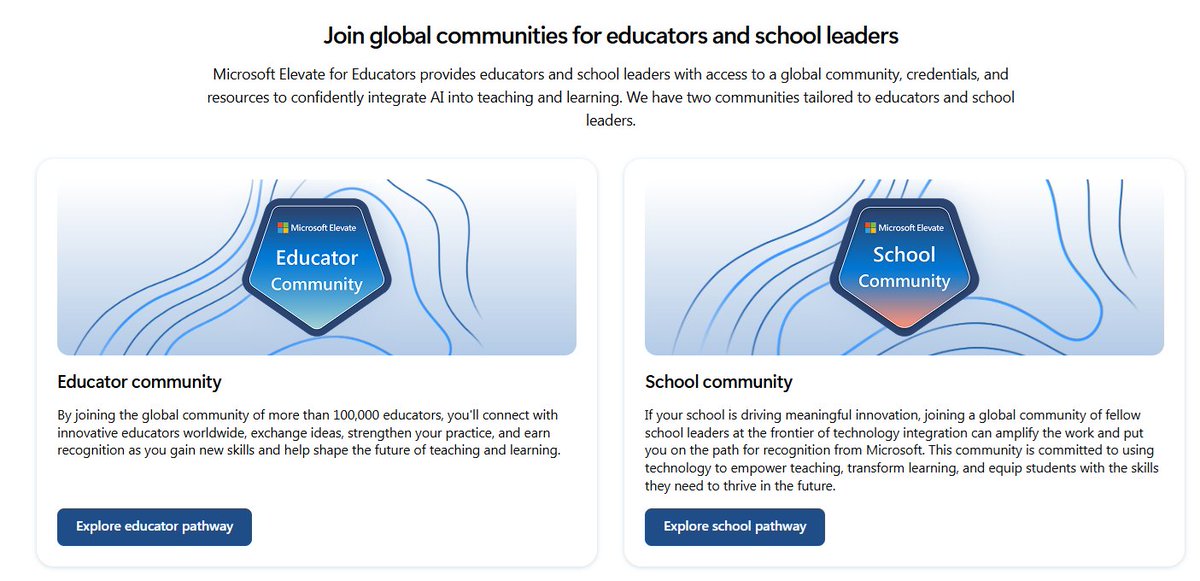 mtholfsen's tweet photo. I spend a lot of time thinking about products, features, and the ways technology can make teaching and learning a little easier. But some of my favorite moments are when I get to connect directly with educators and hear how they’re actually putting these tools to work.

I’m proud to celebrate the incredible educators, schools, and systems being recognized today, and grateful for everything this community continues to teach us.

Want to be part of it? Join Microsoft Elevate for Educators: https://t.co/E819X4F1E6