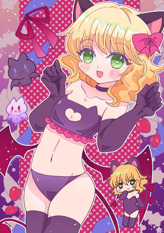 etamaco's tweet photo. 猫耳サキュバス桃華ちゃま😈 https://t.co/IgQ2p7w3nc