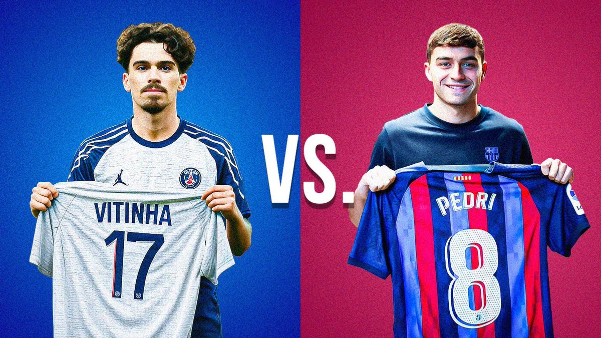 PSGINT_'s tweet photo. Vitinha has now outtperformed Pedri in every single game they have played 

when are people goign to stop acting like there is a debate? https://t.co/tc5mRXaNfn