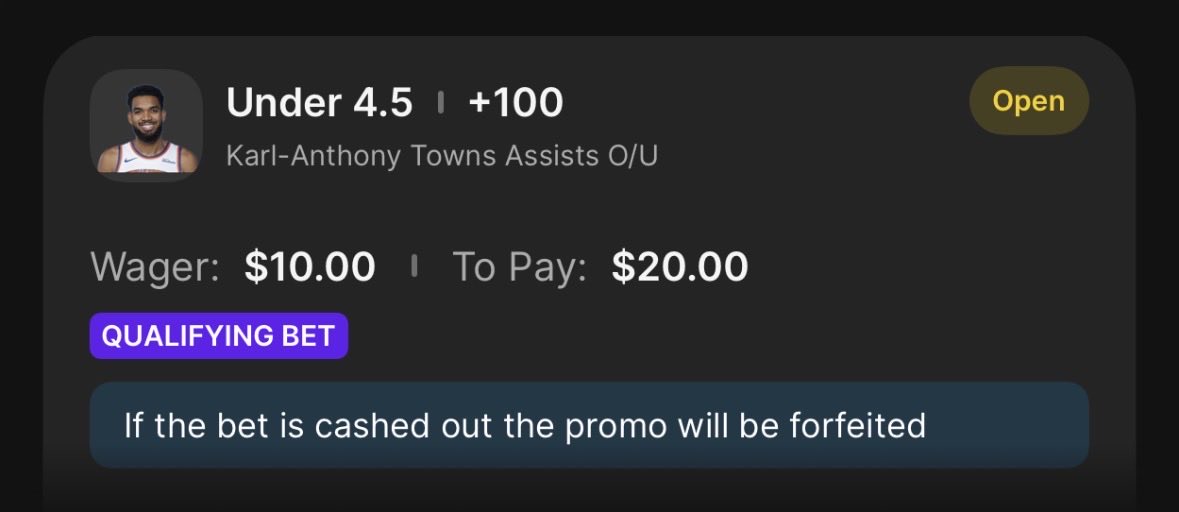 mossgambles's tweet photo. Another Promo to take advantage of‼️
#DraftKings has a $10 to get $1 per 3PM. 
Found 2 great plays on SharpMoney, 2u, either way got paid $32 in bonus bet for Celtics game (the bet hit anyway!)
Let’s ride for #NYKPHI https://t.co/N4IBMDtGdB