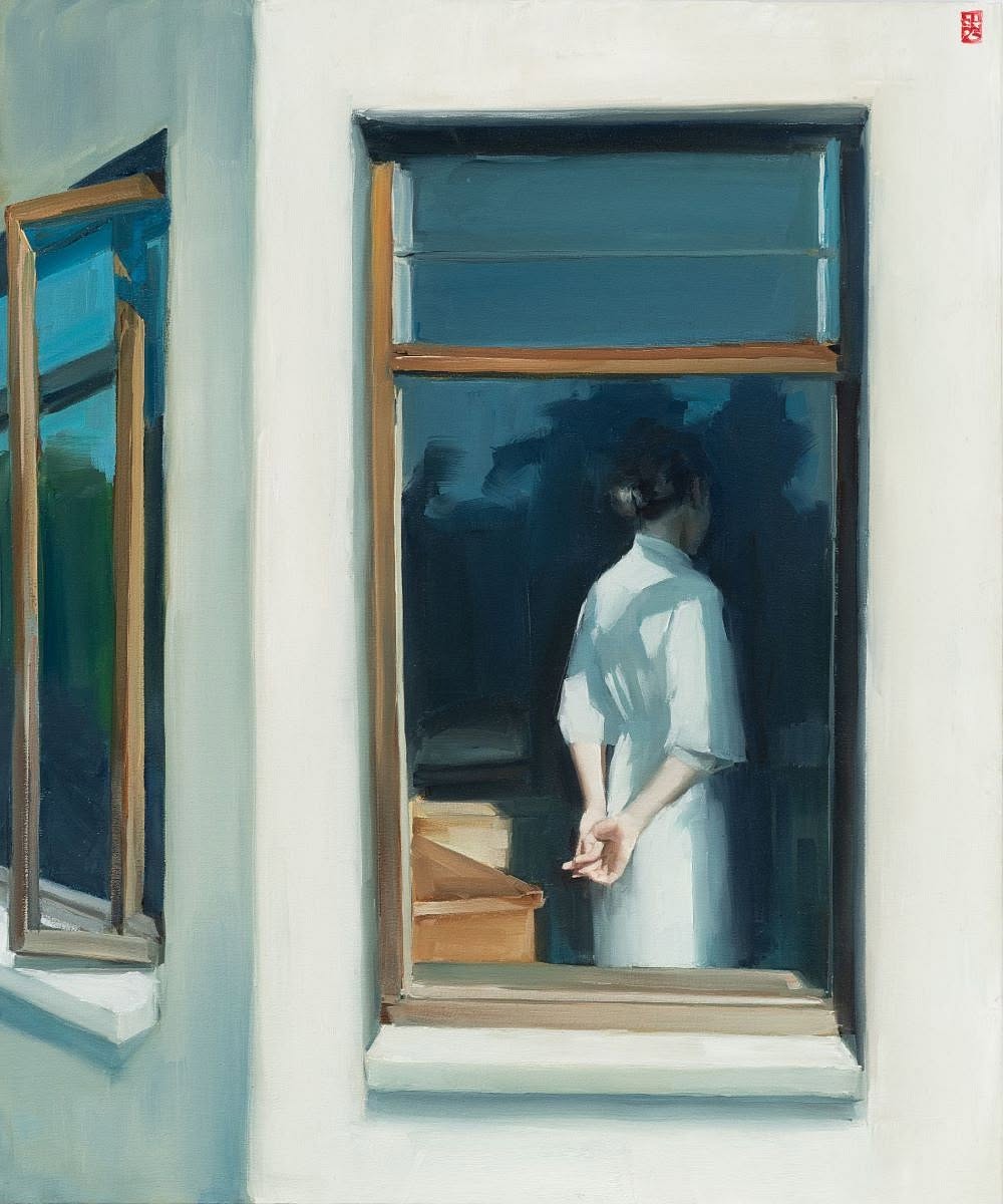 MenschOhneMusil's tweet photo. Sasha Hartslief (b.1974) Waiting, 2023. https://t.co/4NBRIiPnv3