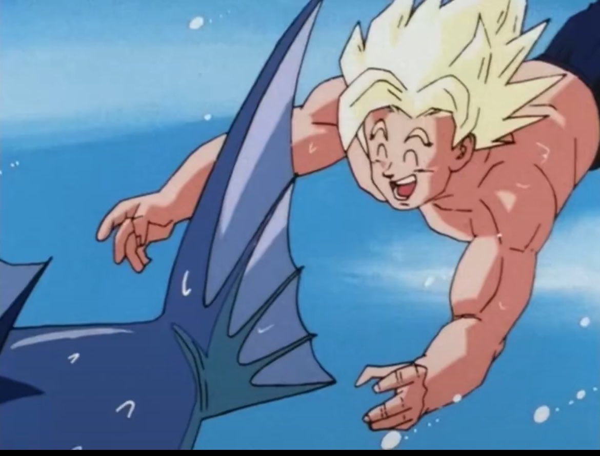 ksandraws57's tweet photo. This part is always funny to me cause Goku is happy like a man who just got laid 🤭 https://t.co/aOXGRxfDFO