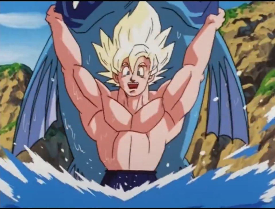 ksandraws57's tweet photo. This part is always funny to me cause Goku is happy like a man who just got laid 🤭 https://t.co/aOXGRxfDFO