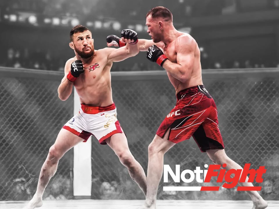 NotiFight's tweet photo. PetrPetr Yan vs Merab Dvalishvili por la trilogía este sábadoo desde Emirato Árabe El duelo será el combate coestelar de una cartelera que tendrá como evento principal la defensa del título pluma de Alexander Volkanovski frente a Movsar Evloev https://t.co/2lnMPVVzJy