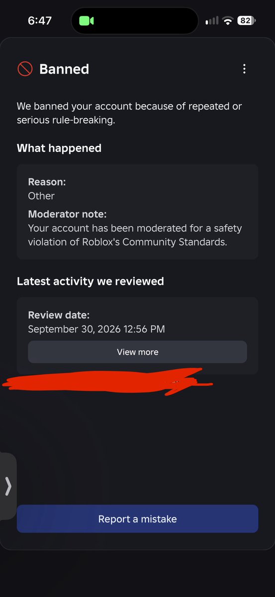 Rimuru_Beta's tweet photo. I got banned last month from Roblox and they haven’t done anything and I keep seeing more and more posts with no sign of them being unbanned it’s kinda crazy how much Roblox just doesn’t care about its users and this just keeps happening it’s getting old https://t.co/UapHIdGqI1