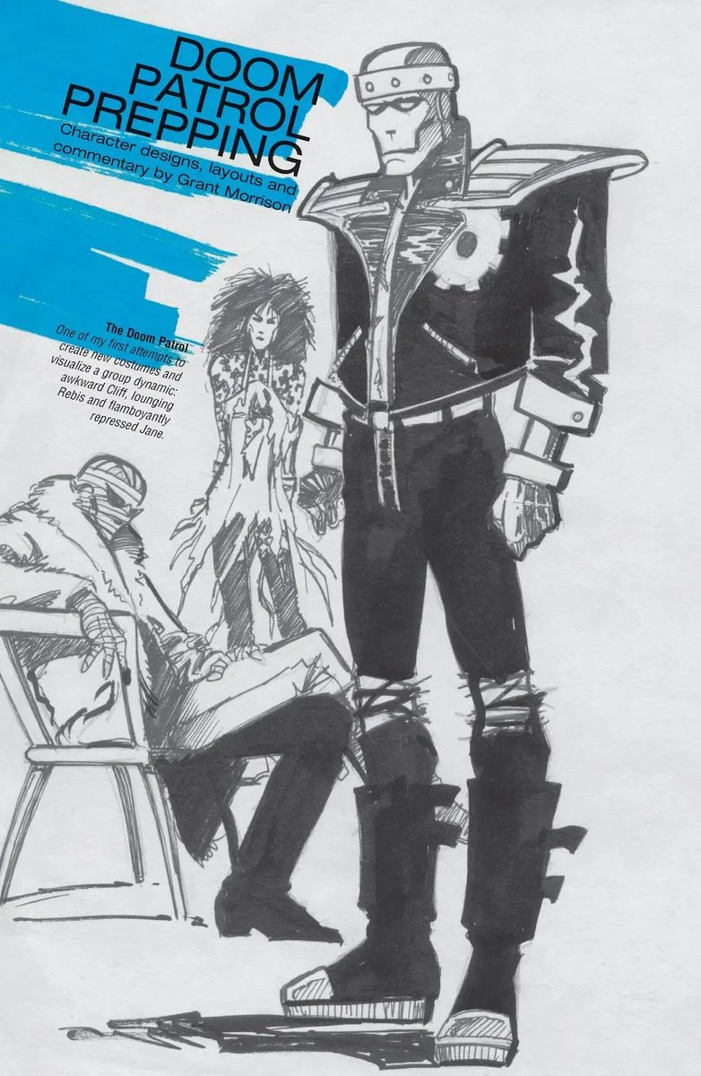 L6_man's tweet photo. Many people don't know this, but Grant Morrison DOES know how to draw, and he's actually pretty good. https://t.co/v9foGFexAD