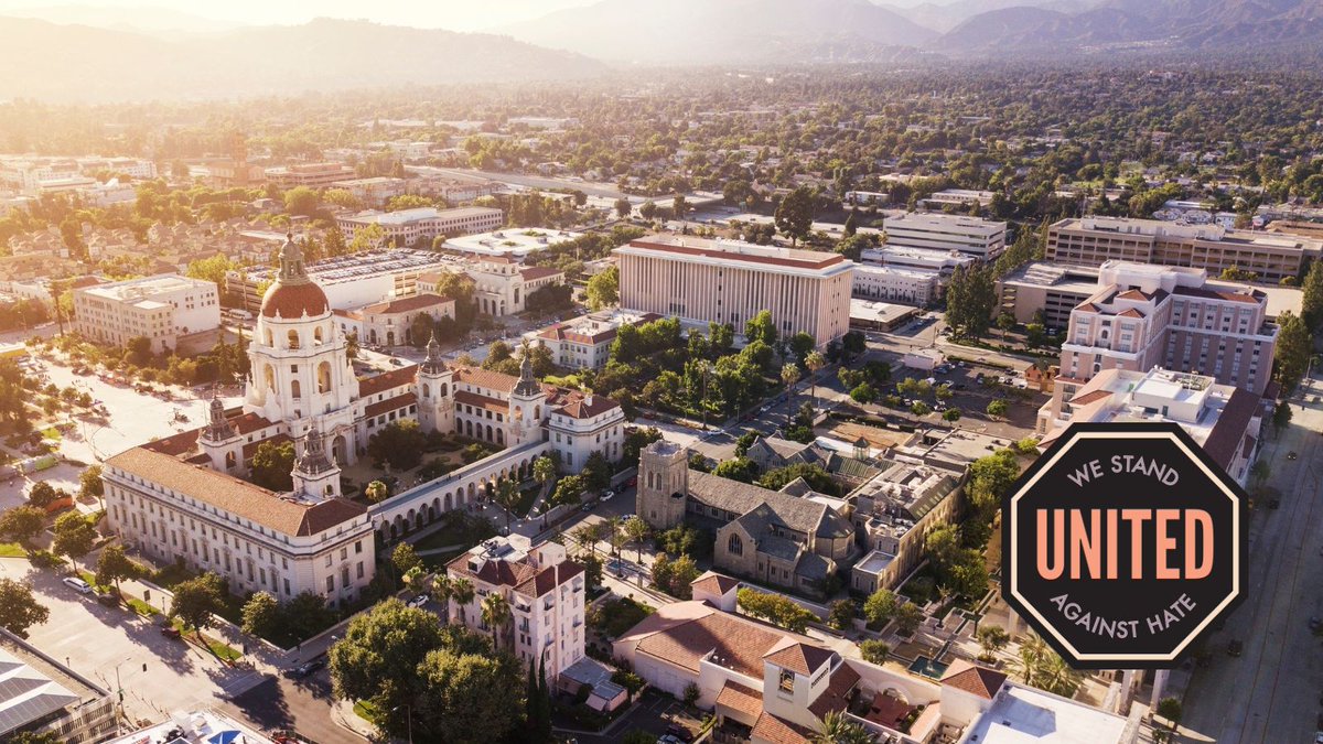 CalCities's tweet photo. Pasadena kicked off United Against Hate Week with a Neighborfest celebrating community, connection, and inclusion! 🎉 Pasadena’s Human Relations Commission partnered with community groups to bring neighbors together for speakers, food, music, and resources, all while spreading love and standing against hate. #UAHWeek
