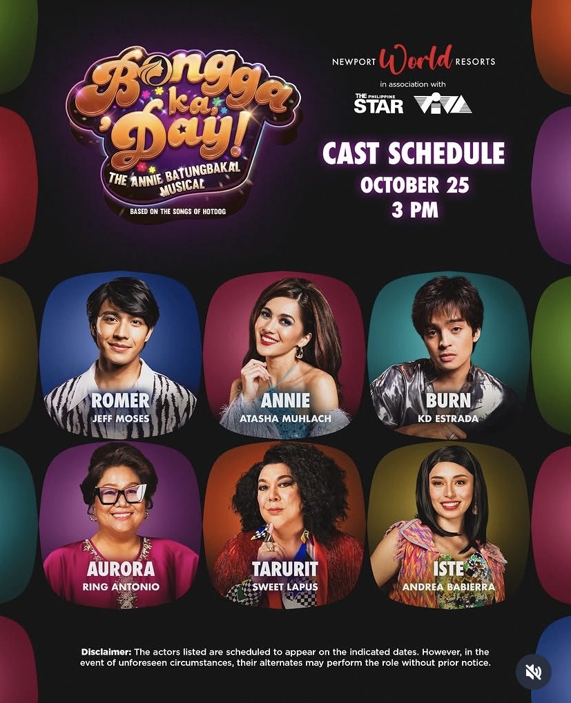 1962EVM's tweet photo. Please take note that shows of this musical that serves a great deal of entertainment ends  in two weeks time so better watch it soonest!

Avail your tix here:  https://t.co/UhxMdZR4Z5

#KDEstrada
#TeamBurnBKD
#BKDTheAnnieBatungbakalMusical https://t.co/U4aX1Bcsnc