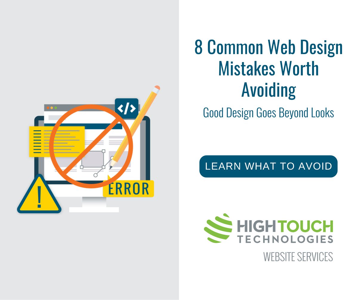 HighTouch's tweet photo. Your website might be someone's first impression of your business. What's it saying? 👀

Slow-loading pages, confusing menus, and hard-to-find information can leave visitors frustrated.

A good-looking website is only part of the equation. https://t.co/bfuCEoOb6s