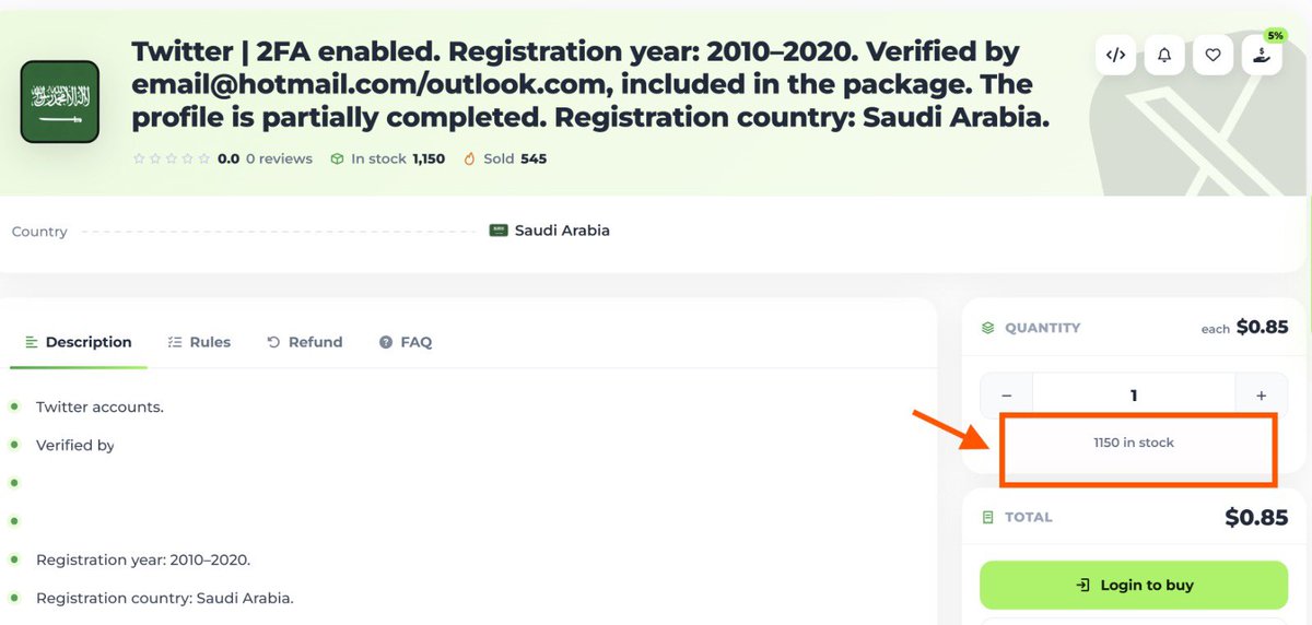 naifco's tweet photo. موقع حراج  و مواقع عالمية أخرى تعرض حسابات (X) للبيع، يكون موقع تسجيل الحساب السعودية، بحسب مصادر بعضها تم بيع آلاف الحسابات حتى الآن

هناك اهتمام كبير بالحصول على حسابات مسجلة في السعودية، خصوصًا بعد إطلاق خاصية إظهار موقع الحساب في منصة X

علمًا أنه توجد طرق للالتفاف على خاصية إظهار الموقع، وتحويله للسعودية 👍