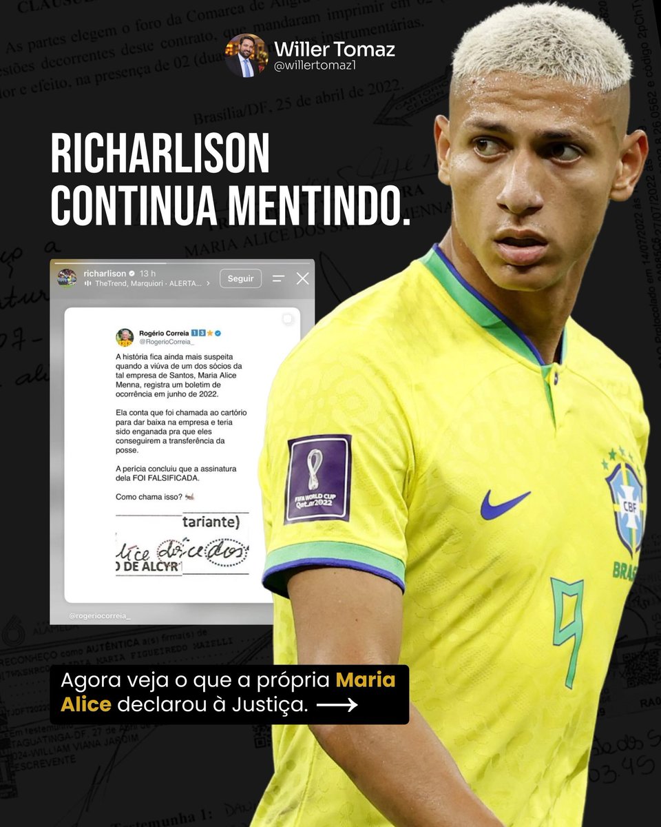 pamcosta21's tweet photo. O Willer Tomaz voltou a pocar no toba do Richarlison. 

CADÊ OS DOCUMENTOS, RICHARLISON? CADÊ? https://t.co/Us2fYNEVvW