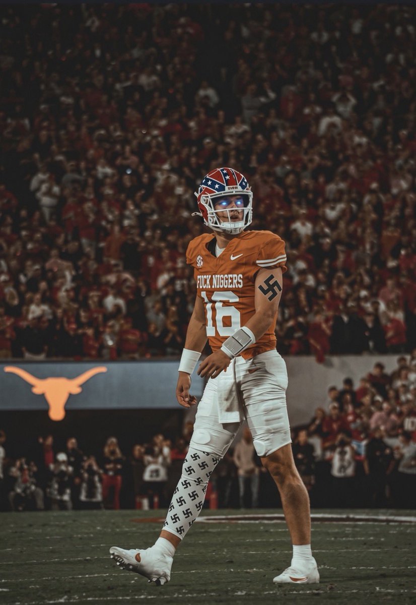 BoJackinOff's tweet photo. Arch, 
They said you suck. 
They said you’re overrated. 
They said you’re the worst Manning. 

Prove them wrong, 16. 
You can’t run now, TriniNigger. #ArchManning https://t.co/7D95l1ysQ8
