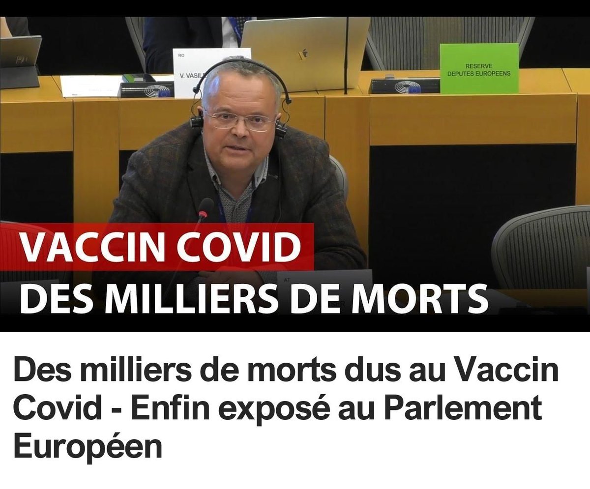 SanteNutriFR's tweet photo. Des milliers de morts dus au Vaccin Covid - Enfin exposé au Parlement Européen 👉 https://t.co/YKcJzLFzwZ https://t.co/qkfUeCG83m