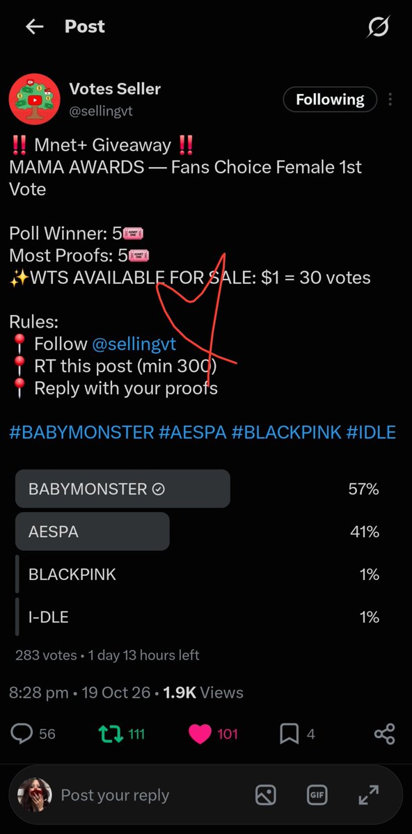 ahymonz's tweet photo. @sellingvt For #BABYMONSTER https://t.co/A35usQAKoT