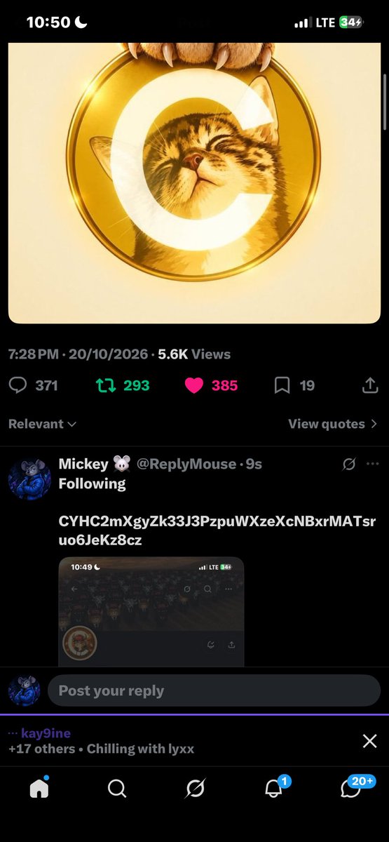 ReplyMouse's tweet photo. @IfwRex @mrmansury_ng 200 entries 1 winner 
God pls help me 

CYHC2mXgyZk33J3PzpuWXzeXcNBxrMATsruo6JeKz8cz https://t.co/qwddXVnNqk